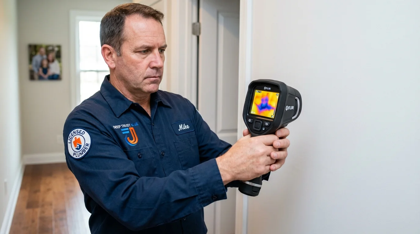 Thermal imaging leak detection by Johns Plumbing LLC in Badin